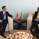 Ethiopia's minister for science and technology Getahun Mekuria (right) with the vice president of the China National Space Administration Wu Yanhua.
